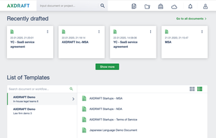AXDRAFT automates your templates for you. No DIY.
Give us your templates or documents and we will launch an automated drafting process in 2 weeks.
Personalized setup for each customer and each document.