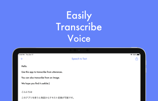 Texter - Recording, Transcript screenshot 1