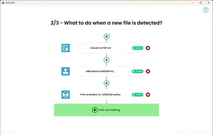 Scenario toe xecute actions when a new file is detected