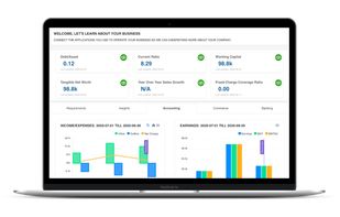 Financial service providers  gain a 360 degree view of their business customers’ financial health for informed decision making 