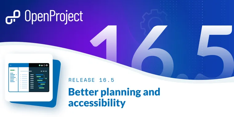 OpenProject 16.5 improves meeting section, color modes, project filters, and accessibility image