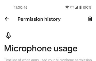 Privacy Dashboard screenshot 2