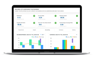 Financial service providers  gain a 360 degree view of their business customers’ financial health for informed decision making 