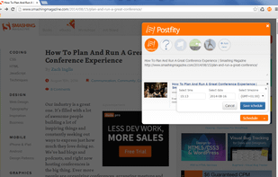 Chrome extension screenshot