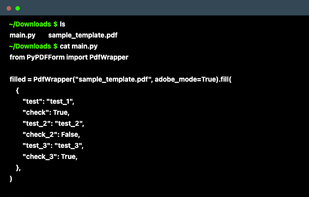 PyPDFForm screenshot 1