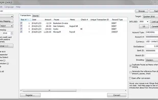 CSV2QFX screenshot 1