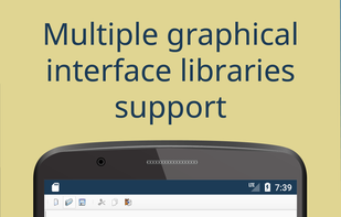Multiple graphical interface libraries support