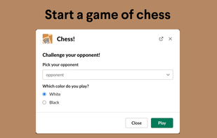 Challenging a friend to a match.