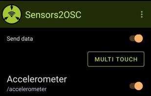 Sensors2OSC screenshot 3