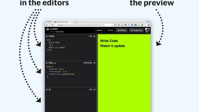 Auto Updating Previews:
As you code, the preview updates automatically. Unless you don't want it to.