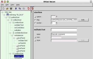 XRCed screenshot 1