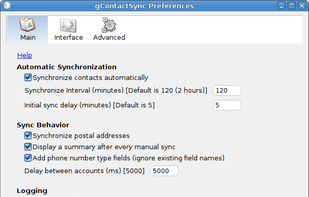 gContactSync screenshot 1