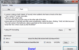IgorWare Hasher screenshot 2