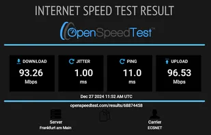 OpenSpeedTest screenshot 1