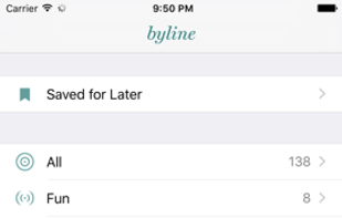 Byline Reader screenshot 1
