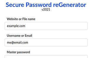 Secure Password reGenerator screenshot 1