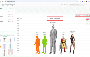 CompareHeights screenshot 1