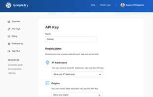 Ipregistry screenshot 3