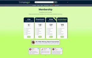 Flexible membership plans and pricing at ChipieGPL. Choose the plan that best fits your needs and get unlimited or daily access to our entire premium WordPress library.
