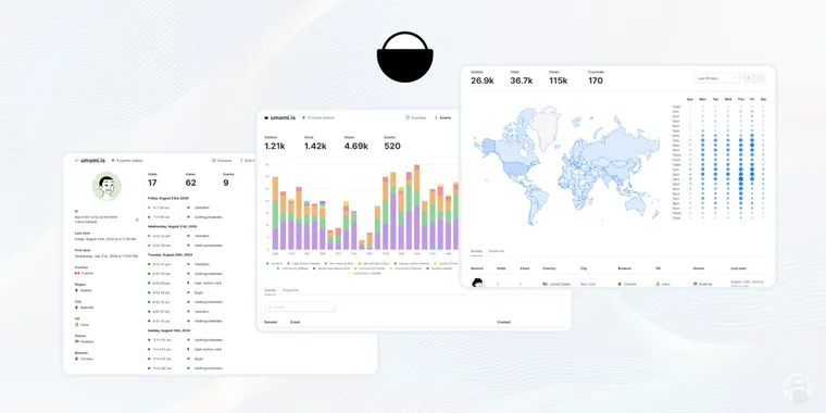 Umami released v2.13 with new Events and Session screens for enhanced visitor insights image