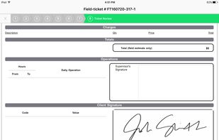 Field Ticket