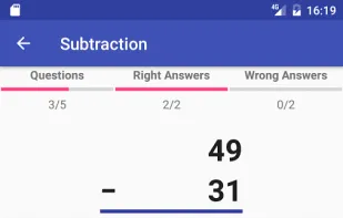 Arithmetic practice and tests screenshot 2