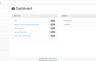 Admin Dashboard Page