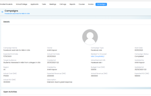 Campaigns in Vryno CRM