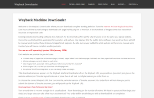 Wayback Machine Downloaders screenshot 1