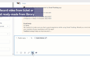Record video in Zendesk