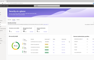Security and Governance - Microsoft Power Pages Screenshot