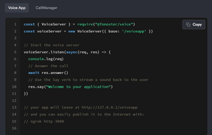 Fonoster screenshot 1