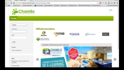 Chamilo LMS open campus available at: http://campus.chamilo.org