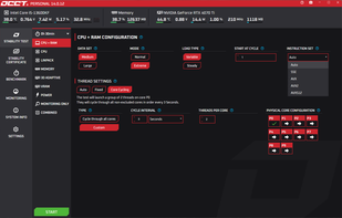Configure a stability (stress) test