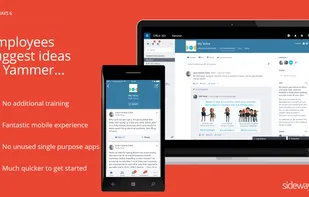Employees suggest ideas in Yammer ...