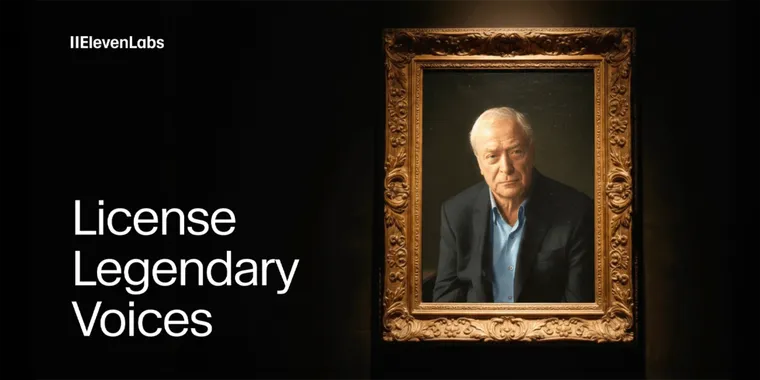 ElevenLabs launches a new "Iconic Marketplace" for licensing AI generated celebrity voices image