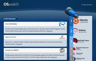 Main webpage in dark mode