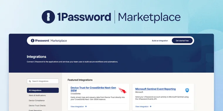 1Password launches a marketplace to simplify access to all its third-party integrations image