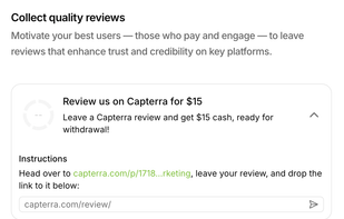 Collect quality reviews