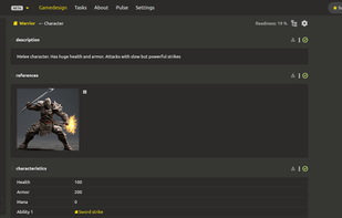 Game design document management