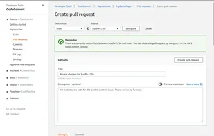 AWS CodeCommit screenshot 3