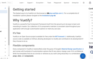Vuetify screenshot 1