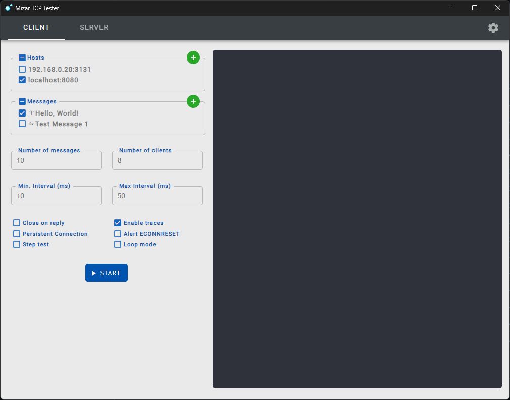 Mizar TCP Tester: A TCP testing tool, immediately useful and intuitive ...