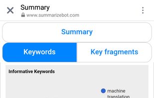SummarizeBot API screenshot 2
