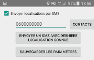 Android GPS to SMS screenshot 1