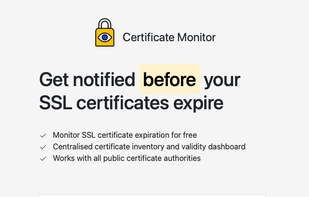 Certificate Monitor screenshot 1