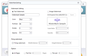 PDF Watermark screenshot 1
