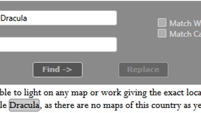 Find/Replace UI
