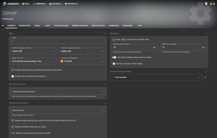 General server settings