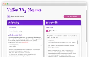 Resume and Job Description Inputs